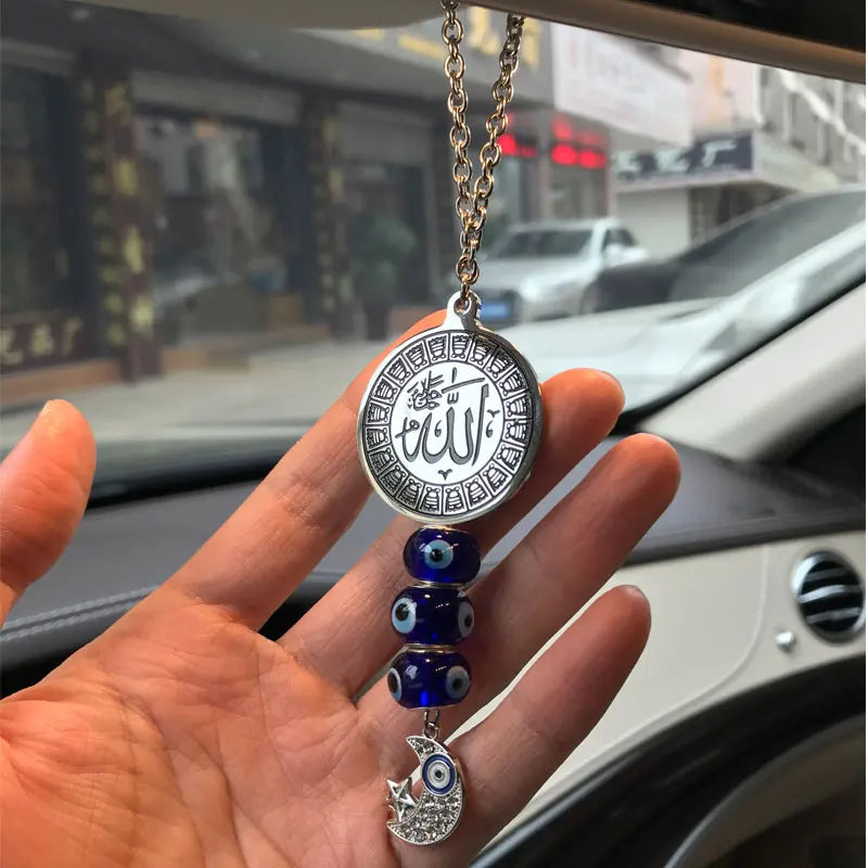 Allah Car Rear View Mirror islam muslim Car Pendant Hanging