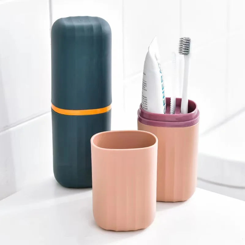 Simple Home Travel Rinse Cup Mouthwash Cup Tooth Bucket Toothbrush Toothpaste Storage Box Toothpaste Box Portable Set